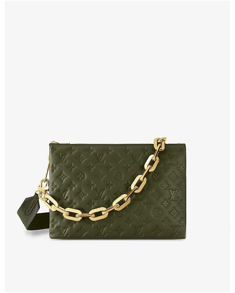 green lv bag|lv coussin bag green.